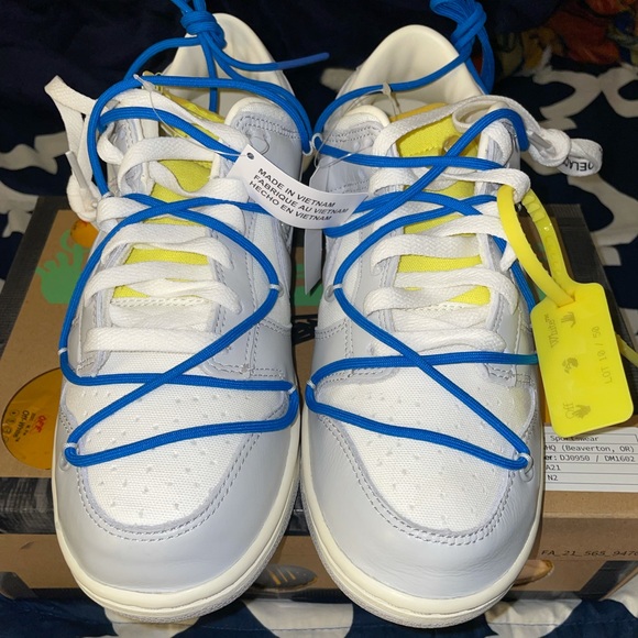 off white dunks size 10